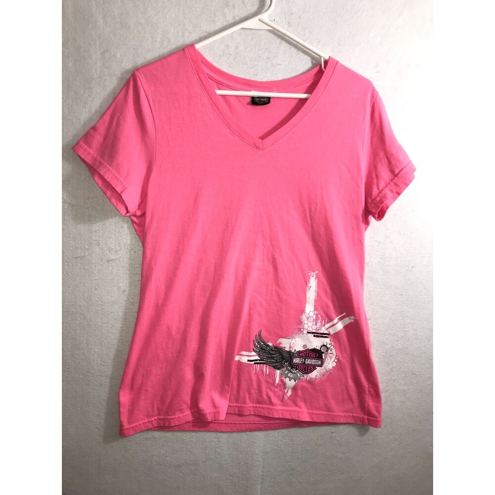Harley Davidson women's T-Shirt Pink Shirt Bowling Green Kentucky sz M